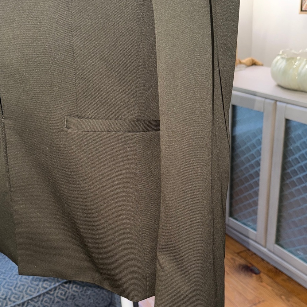 Alex Marie Dark Olive Green Women's Blazer Size 10 - Picture 4 of 11